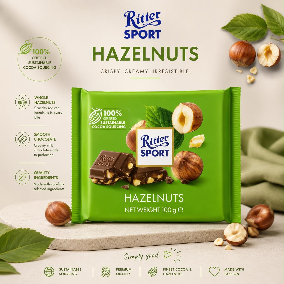 Ritter Sport - Hazelnuts