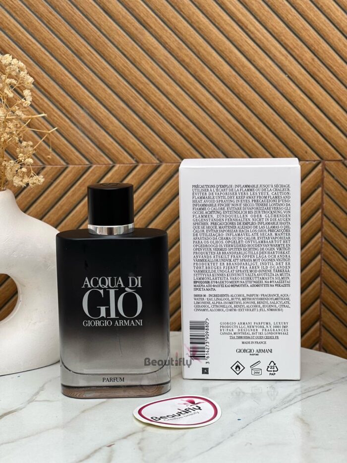 Acqua di gio parfum 125ml tester for men beautifly. Com. Pk 1