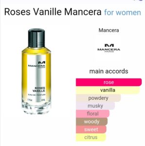 Mancera roses vanille 120ml edp tester for women beautifly. Com. Pk