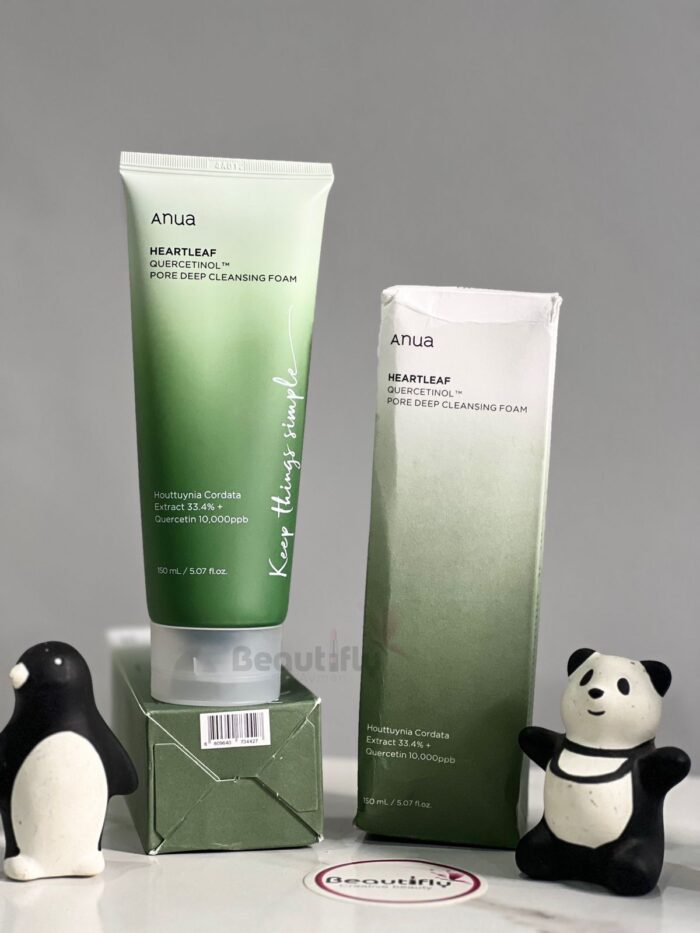 Anua heartleaf quercetinol pore deep cleansing foam 150ml beautifly. Com. Pk