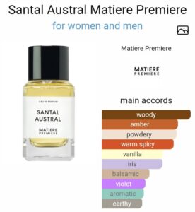 Matiere premiere santal austral 100ml unisex beautifly. Com. Pk