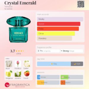 Versace - Crystal Emerald - 90Ml Edp Tester For Women 3 Versace crystal emerald 90ml edp tester for women beautifly. Com. Pk